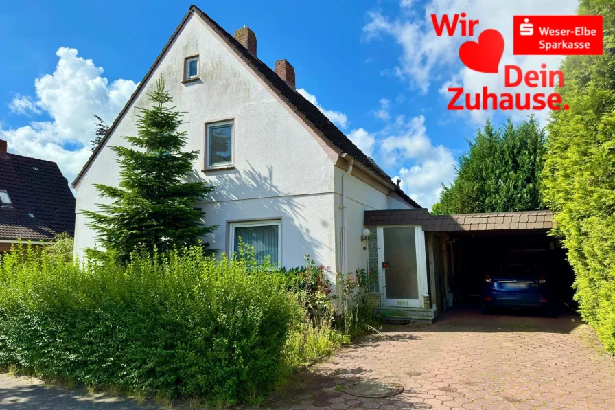 Frontansicht - Haus kaufen in Otterndorf - Zentral im Nordseebad Otterndorf!