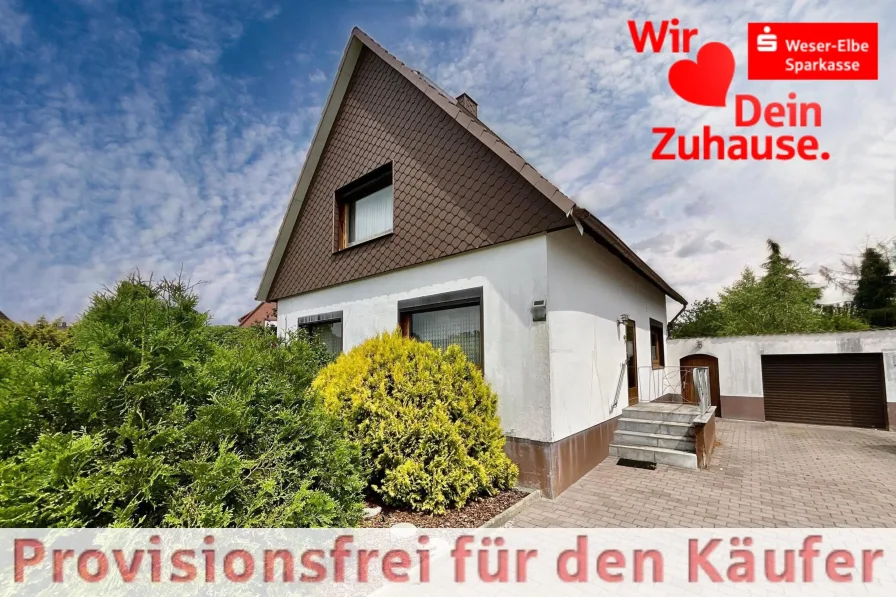 Außenansicht - Haus kaufen in Loxstedt - Auf die Lage kommt es an: EFH direkt in Loxstedt