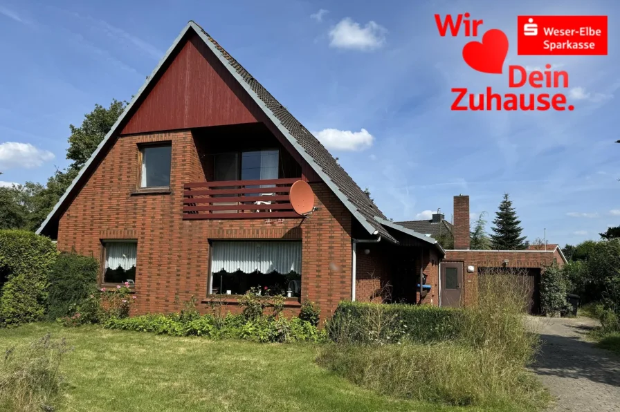 Straßenansicht - Haus kaufen in Wurster Nordseeküste - Neue Eigentümer gesucht