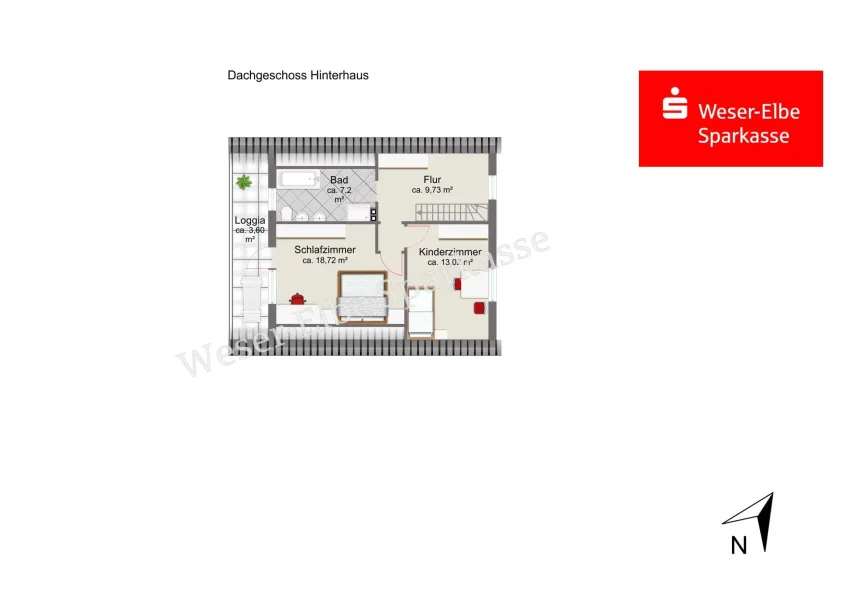 Grundriss DG Hinterhaus