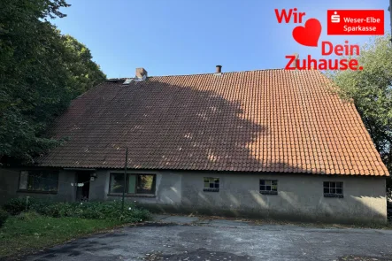 Wohngebäude mit Scheune - Haus kaufen in Wurster Nordseeküste - Resthof vor den Toren von Nordholz