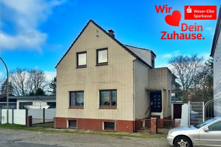 Ansicht - Haus kaufen in Bremerhaven - Freistehendes Einfamilienhaus inkl. Garage 