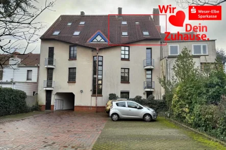 Titelbild - Wohnung kaufen in Bremerhaven - Maisonette-Wohnung mit zus. 32,5 m² Nutzfläche  