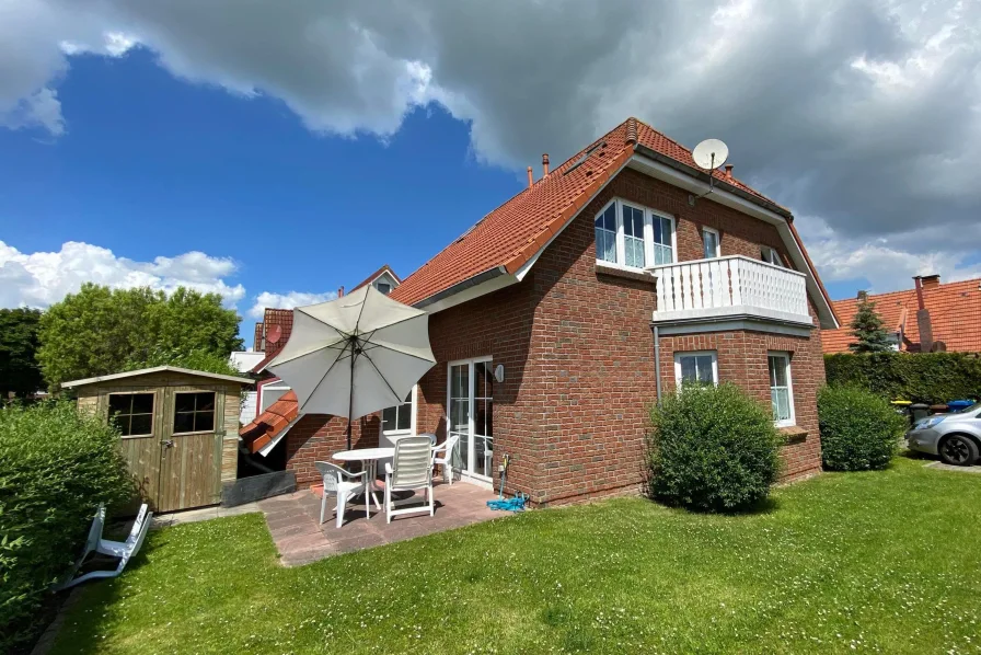 Süd-Ost Ansicht - Haus kaufen in Wittmund - Top DHH in Carolinensiel  - tolle Südlage!
