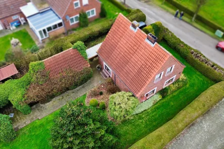 Vogelperspektive - Haus kaufen in Weener - Immobilie mit individuellen Gestaltungsoptionen