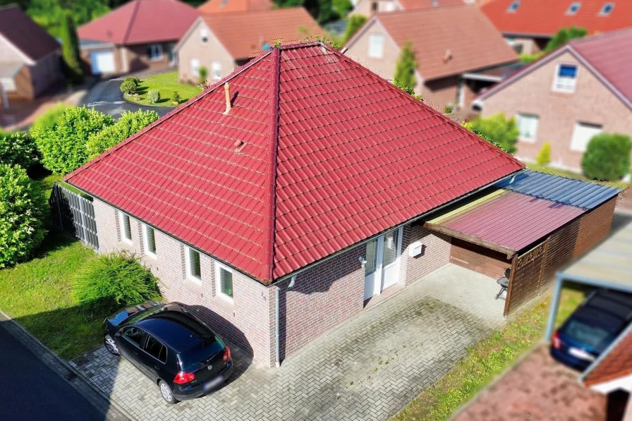 Frontansicht - Haus kaufen in Weener - Ebenerdiges Wohnen in direkter Nähe zum Hafen