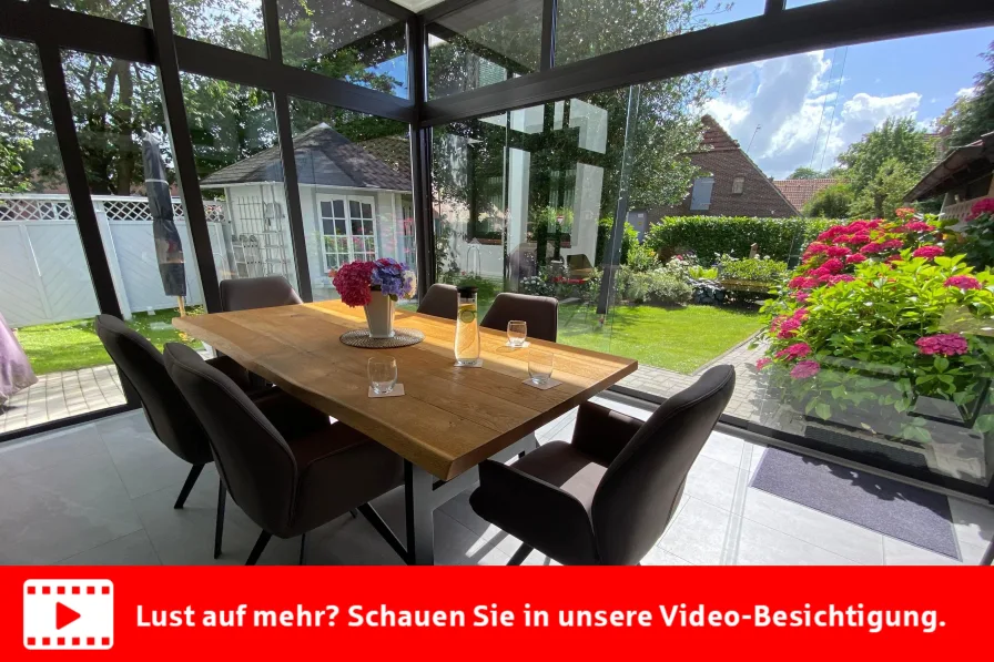 Sommergarten mit Traumblick - Wohnung kaufen in Jever - Charmante Eigentumswohnung voller Idylle