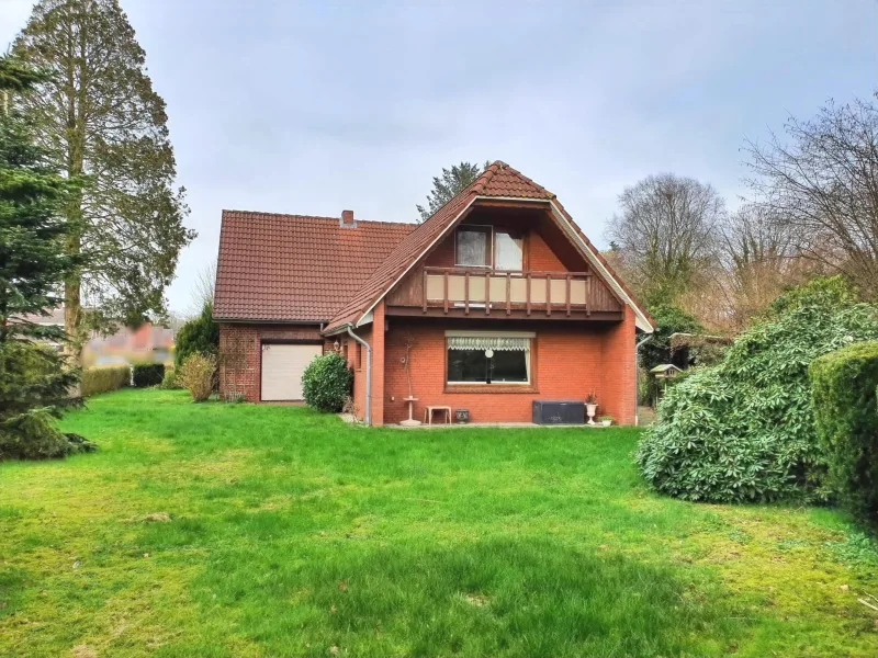 Seitenansicht mit Blick in den Garten