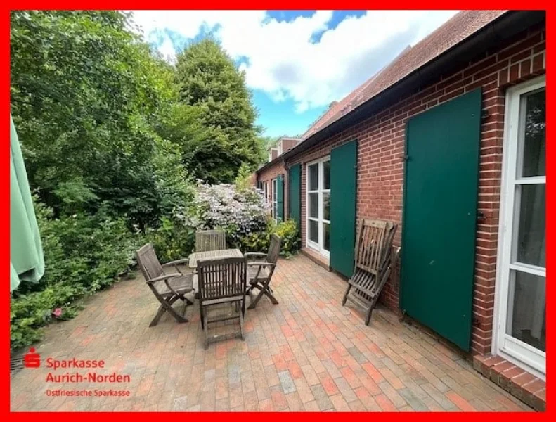 Terrasse - Wohnung kaufen in Hagermarsch - Naturerlebnis - Idyll im Gulfhof 