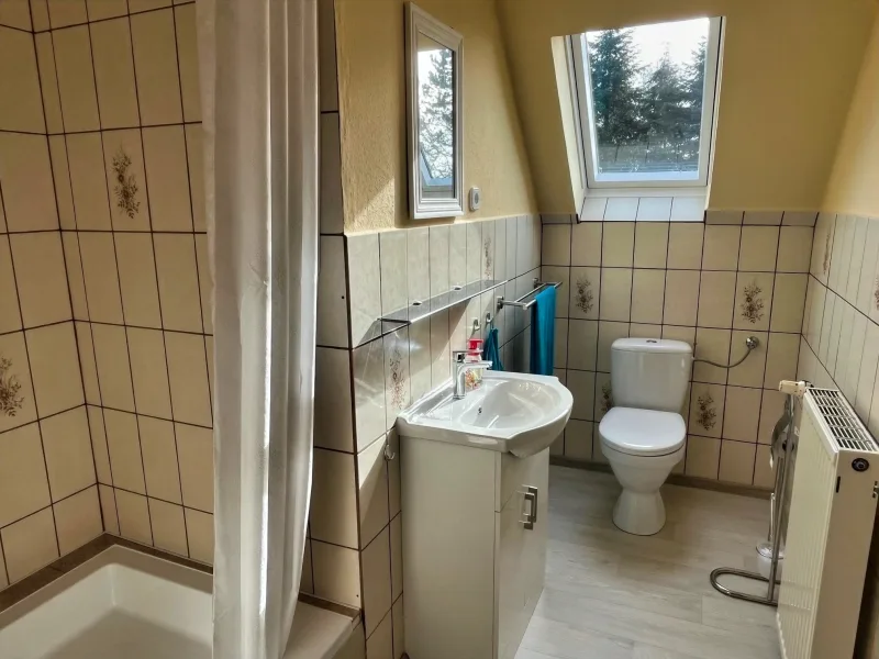 Badezimmer im Dachgeschoss