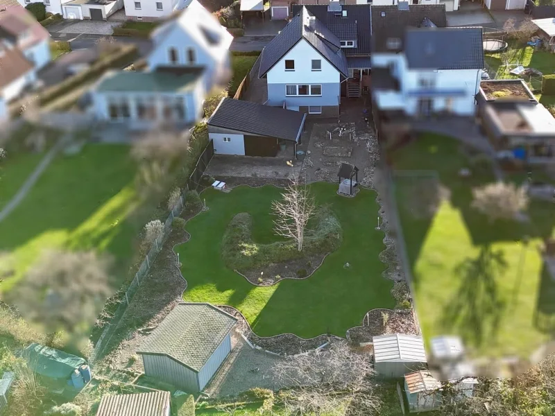 Ansicht aus dem Garten - Haus kaufen in Barsinghausen - Attraktives Haus in zentraler Lage