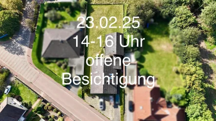 Ansicht aus dem Norden - Haus kaufen in Liebenau - 23.02.25 14-16 Uhr offene Besichtigung- Einfamilienhaus mit Anbau und Garage