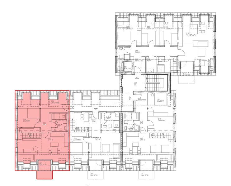 Dachgeschoss - Lage Wohnung 9