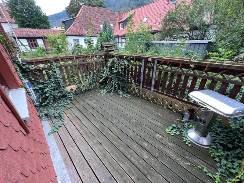 Blick auf den Balkon