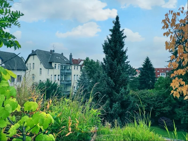 Blick vom Balkon