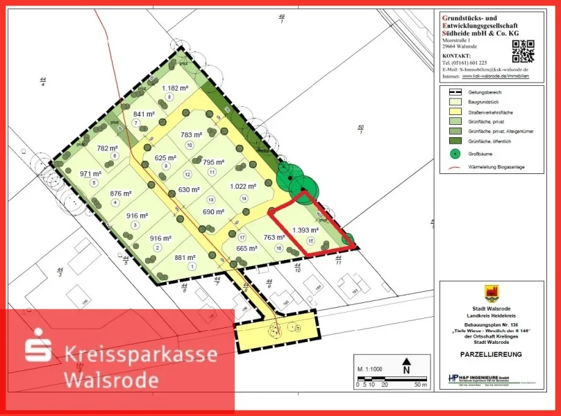 Grundstück Nr.15 - Grundstück kaufen in Walsrode - Wohnbaugrundstück Nr. 15 in Walsrode - Ortsteil Krelingen "Tiefe Wiese"