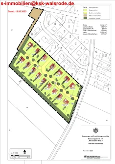 Größenplan Reserviert Kirchboitzen - Grundstück kaufen in Walsrode - Wohnbaugrundstücke in Kirchboitzen - Walsrode