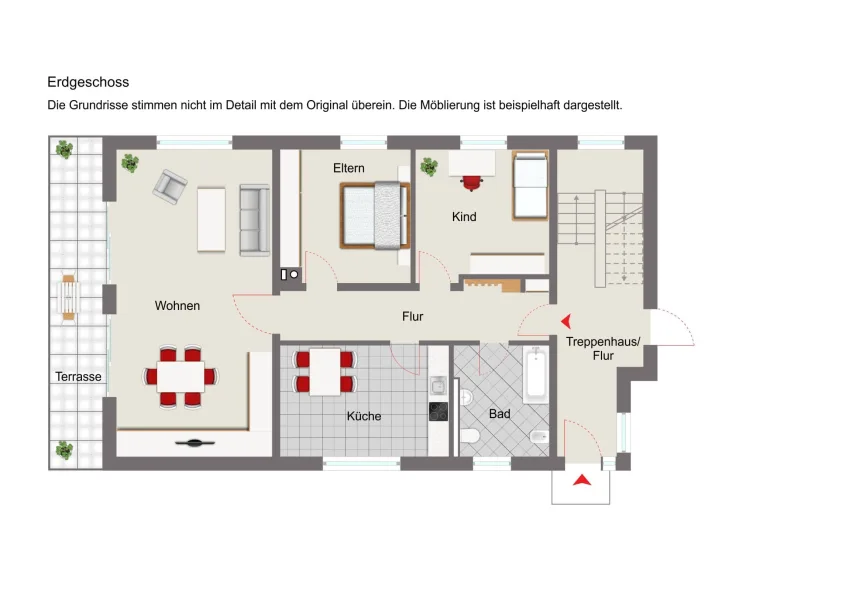 Grundriss Erdgeschoss - Anbau