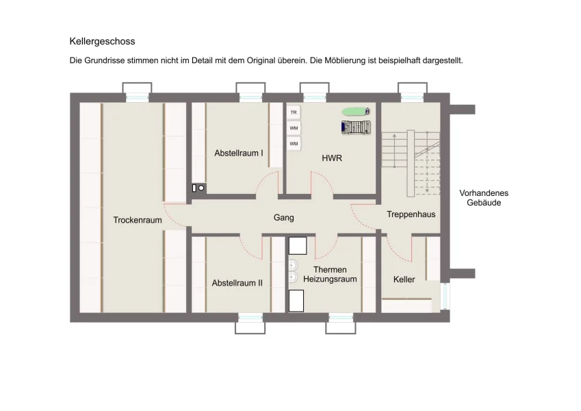 Grundriss Kellergeschoss - Anbau