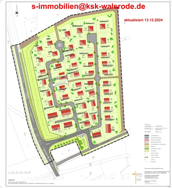 Größenplan Hodenhagen - Grundstück kaufen in Hodenhagen - Wohnbaugrundstücke in Hodenhagen