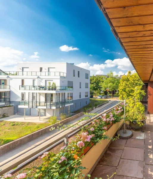 Ausblick vom Balkon