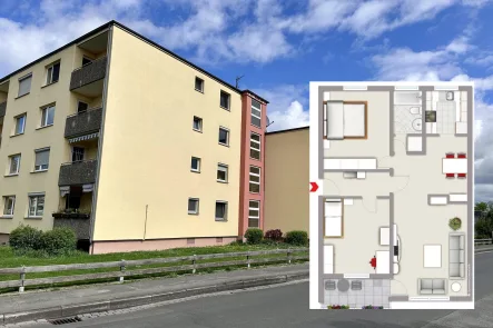 Straßenansicht - Wohnung kaufen in Braunschweig - Schöne renovierte 3-Zimmer-Wohnung mit Balkon