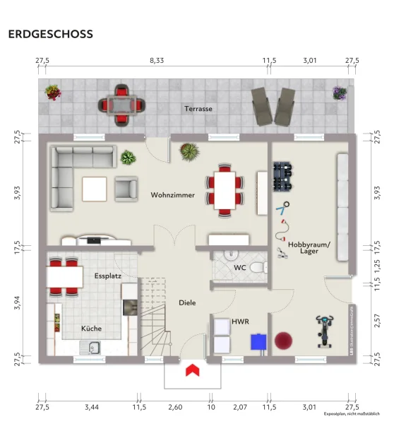 unverbindliche Darstellung Grundriss EG