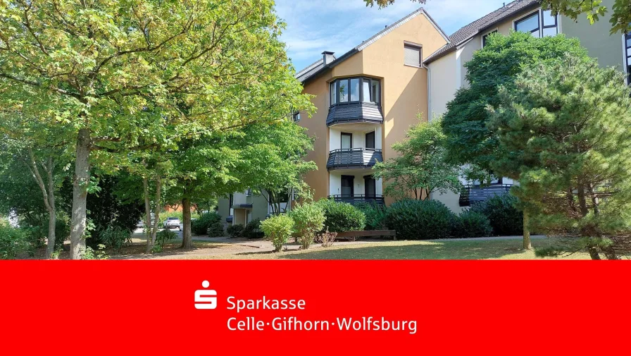 Aussenansicht - Wohnung kaufen in Wolfsburg - Ruhig gelegen - gepflegte Dachgeschosswohnung mit Erbpacht in WOB-Westhagen