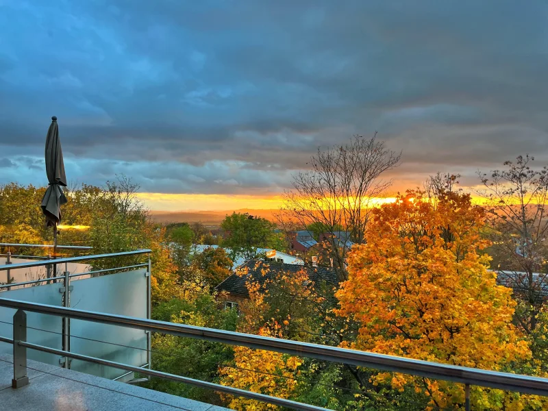 Blick vom Balkon