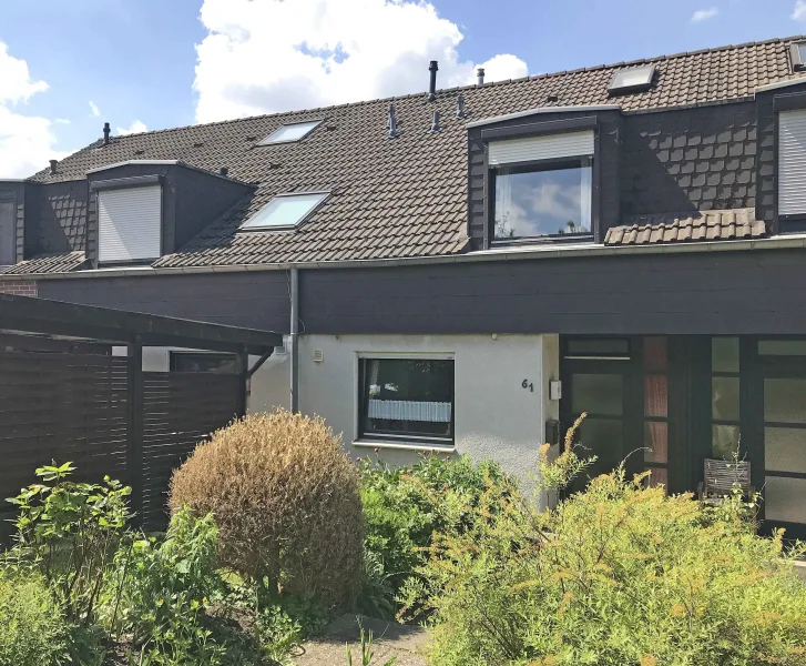 Frontansicht - Haus kaufen in Göttingen - Reihenmittelhaus auf Erbpachtgrundstück in Weende-Nord