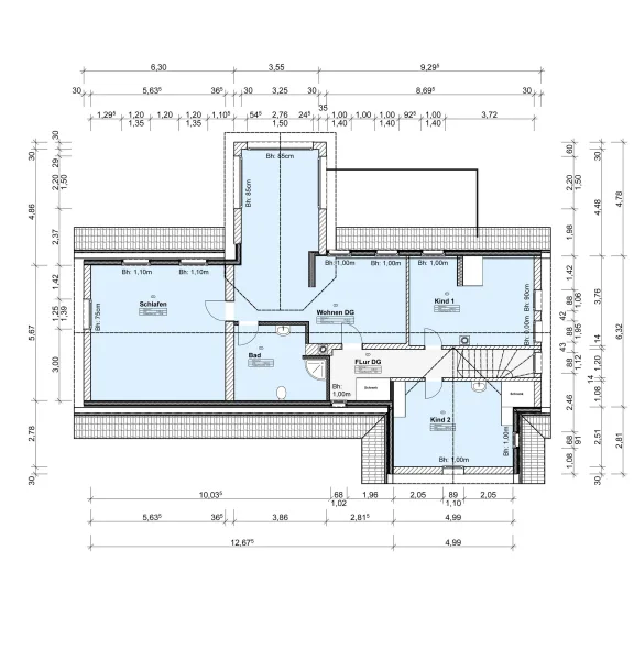 Grundriss Obergeschoss