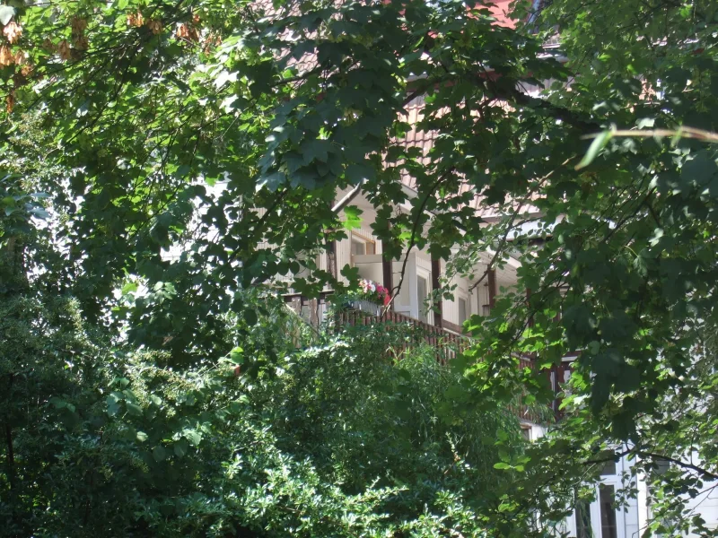 Blick auf den Balkon 