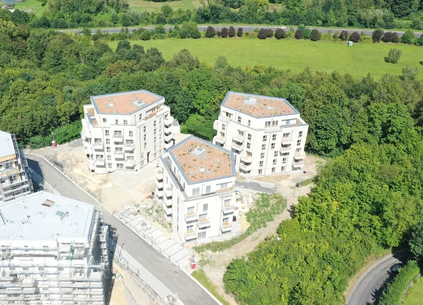 Süd-West-Ansicht - Wohnung kaufen in Göttingen - Bloom - modernes Wohnen in grüner UmgebungWohnanlage in Göttingen - Weende