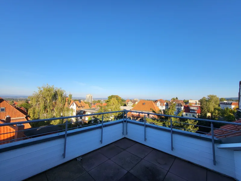 Blick von der Dachterrasse