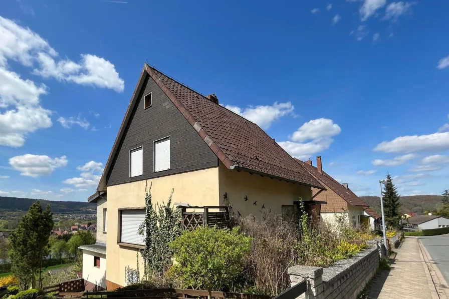 Seitenansicht - Haus kaufen in Einbeck - Kleines Haus, große Aussicht!