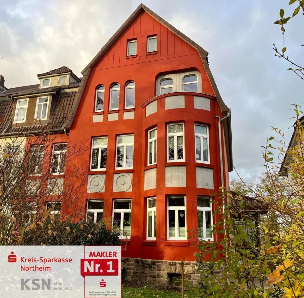 Frontansicht - Haus kaufen in Northeim - 3 gute Gründe: Eigentumsgrundstück, gepflegt, zentral! Repräsentativer Altbau als Wertanlage