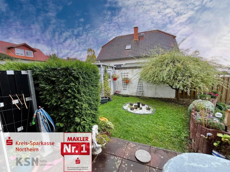 Gartenansicht - Wohnung kaufen in Northeim - 3-Zimmer Gartenwohnung sucht neue Vermieter!