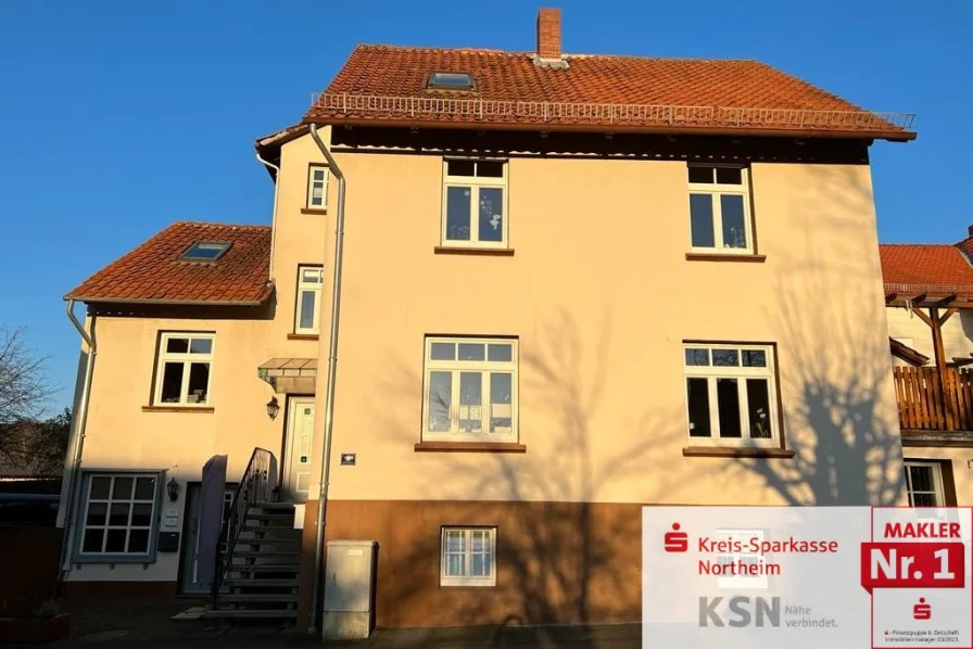 Vorderansicht - Haus kaufen in Kalefeld - Wohnen und Arbeiten unter einem Dach!