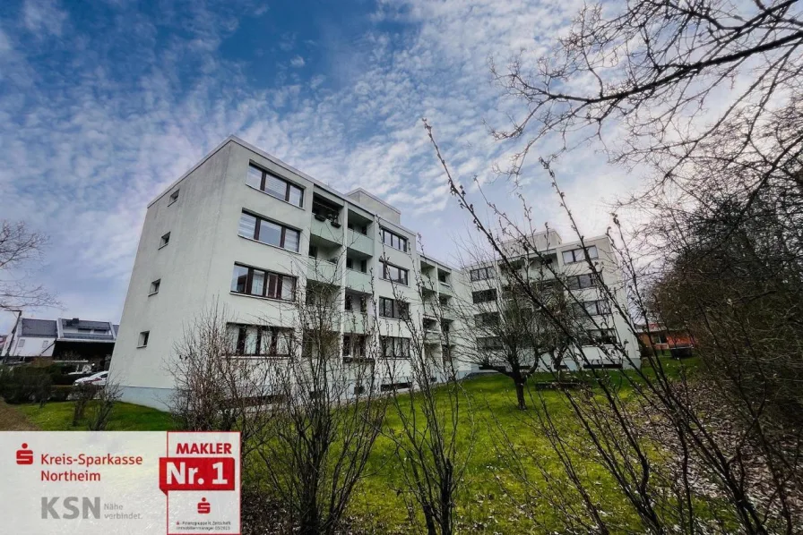 Rückansicht - Wohnung kaufen in Göttingen - Drei Zimmer Eigentumswohnung in Göttingen-Nikolausberg!