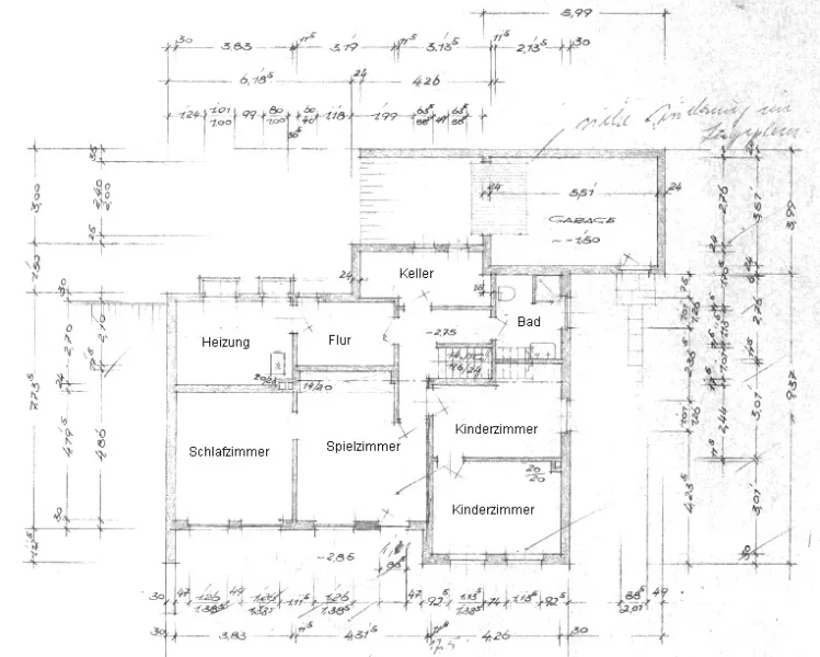 Grundriss Untergeschoss