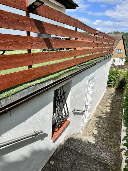 Seitenansicht Zugang zum Souterrain