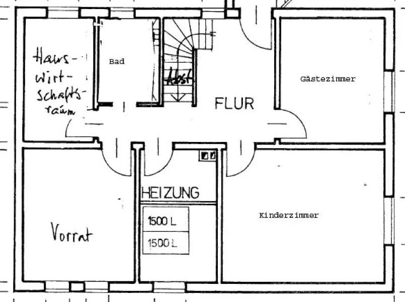 Grundriss Souterrain/Kellergeschoss