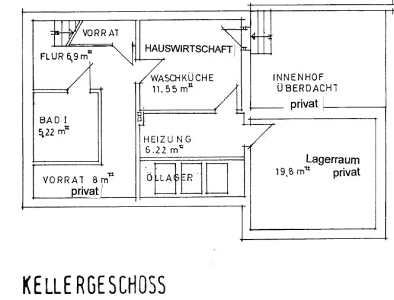 Grundriss Kellergeschoss