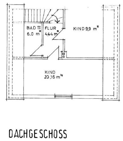 Grundriss Dachgeschoss