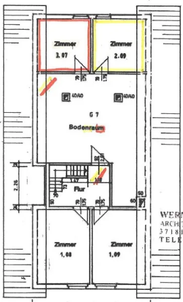 Grundriss Dachgeschoss