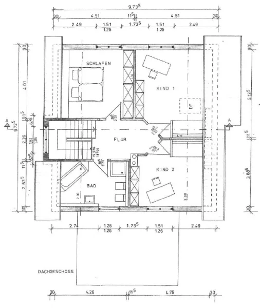 Grundriss Dachgeschoss