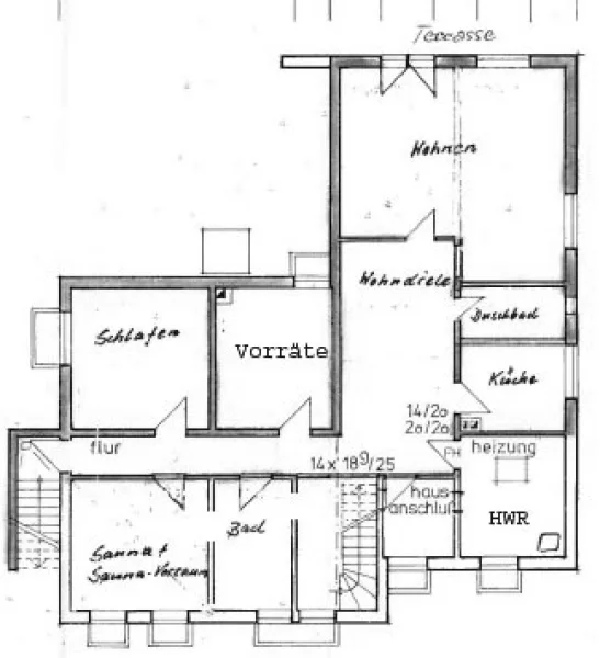 Grundriss Kellergeschoss/Souterrain