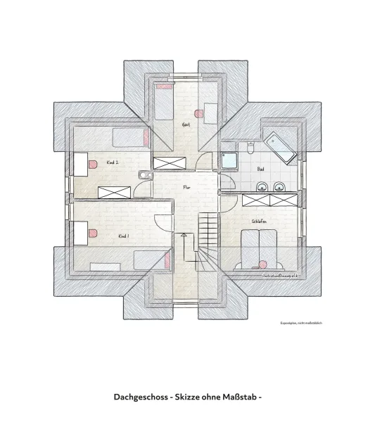 Grundriss Dachgeschoss