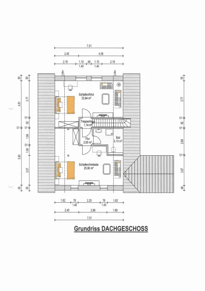 Grundriss Dachgeschoss 