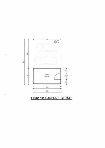 Grundriss Carport